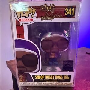 Funko Pop Figure with Purple and White Hoodie